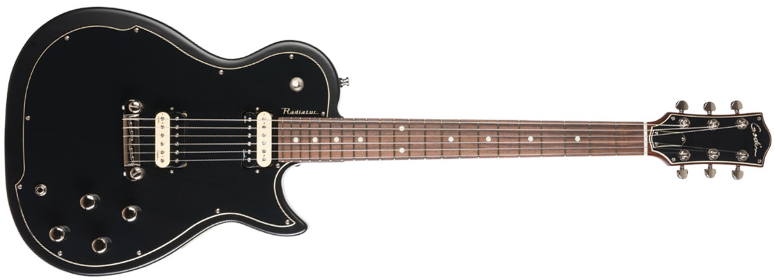 Godin Radiator Rn Hh Ht Rw - Matte Black - Guitarra eléctrica de corte único. - Main picture
