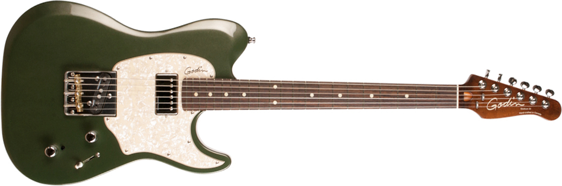 Godin Stadium '59 Ltd Sh Trem Rw - Desert Green - Guitarra eléctrica con forma de tel - Main picture