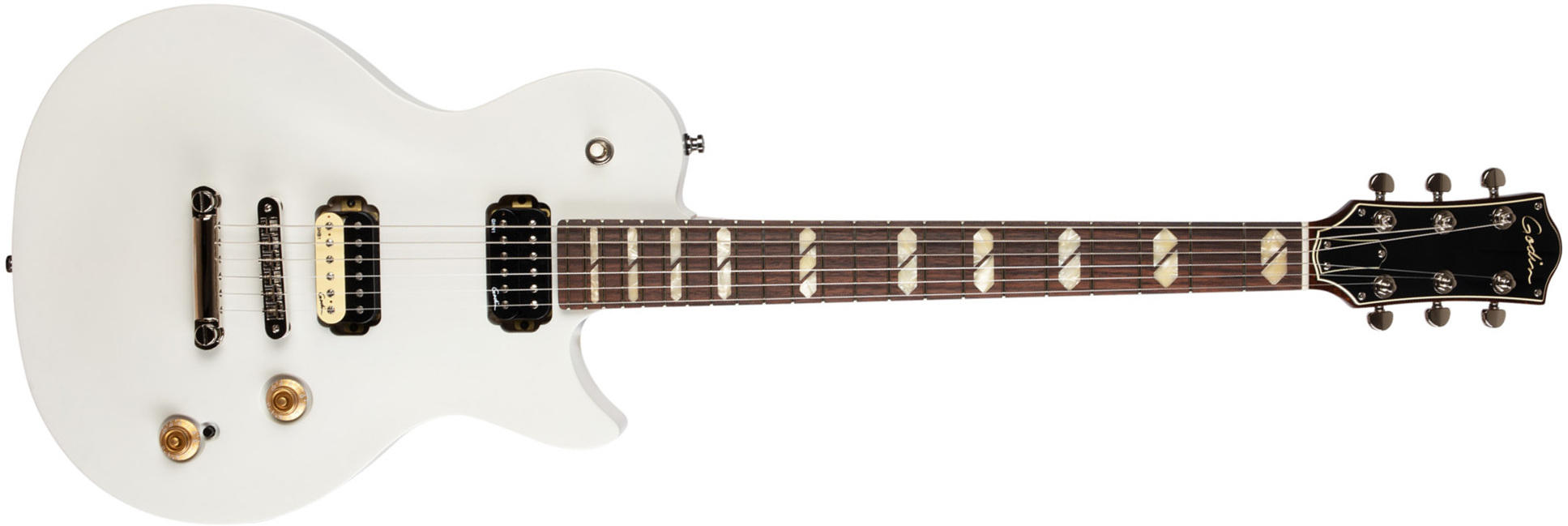 Godin Summit Classic Hh Ht Rw - Trans White - Guitarra eléctrica de corte único. - Main picture