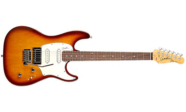 Godin Double Cutaway Session Hss Rw - Lightburst Hg - Guitarra eléctrica con forma de str. - Variation 4