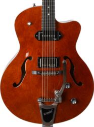 Guitarra elécrica jazz cuerpo acústico Godin 5th Avenue Uptown Custom Bigsby - Havana burst