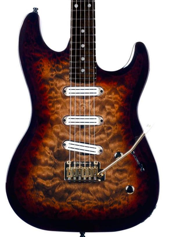 Guitarra eléctrica con forma de str. Godin Artisan ST-III EN - WHISKEY BURST
