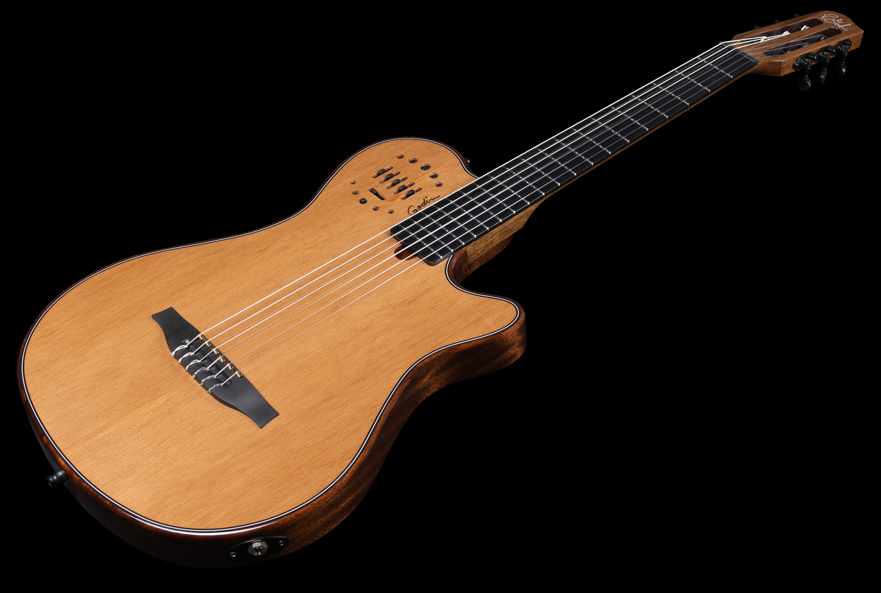 Godin Multiac Mundial Grand Concert Deluxe Mahogany - Natural - Guitarra clásica 4/4 - Variation 1