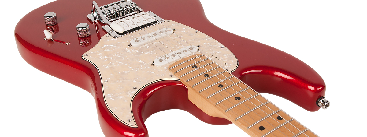 Godin Session Ltd Hss Seymour Duncan Trem Mn - Desert Red Hg - Guitarra eléctrica con forma de str. - Variation 1