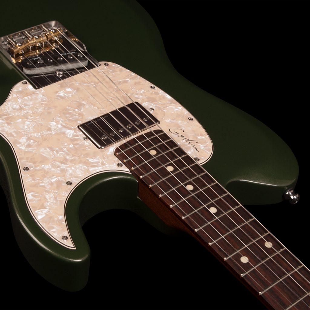 Godin Stadium '59 Ltd Sh Trem Rw - Desert Green - Guitarra eléctrica con forma de tel - Variation 4