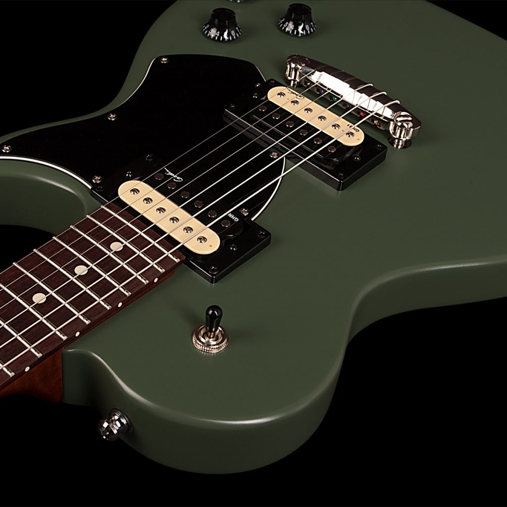 Godin Summit Classic Sg Hh Ht Rw +housse - Matte Green - Guitarra eléctrica de corte único. - Variation 3