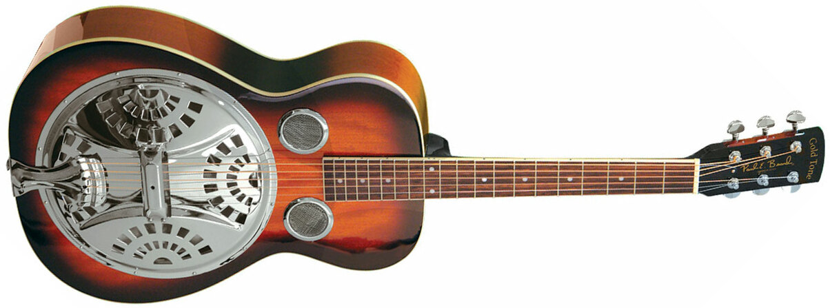 Gold Tone Paul Beard Pbr Roundneck Resonator Guitar Tout Acajou +etui - Sunburst - Dobro resonador - Main picture