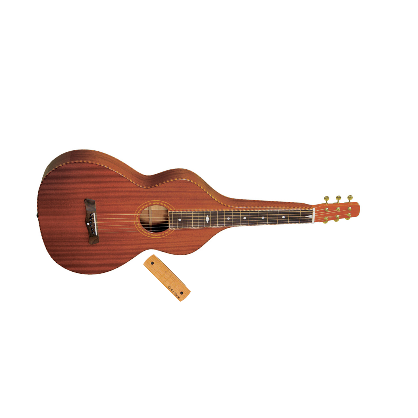 Gold Tone Sm-weissenborn Hawaiian Style Slide Guitar + Micro Double Bobinage +etui - Naturel - Lap steel guitarra - Main picture