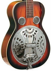 Dobro resonador Gold tone Paul Beard PBR Roundneck Resonator Guitar +Case - Sunburst