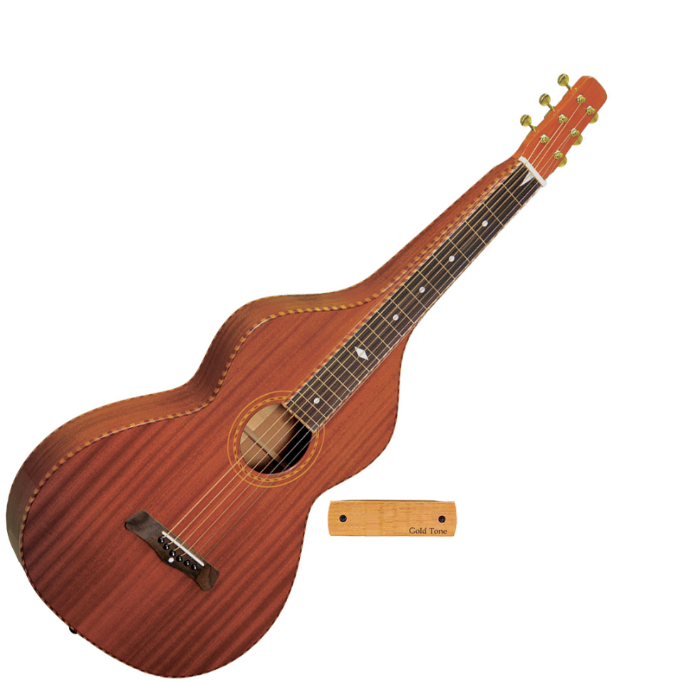 Gold Tone Sm-weissenborn Hawaiian Style Slide Guitar + Micro Double Bobinage +etui - Naturel - Lap steel guitarra - Variation 1