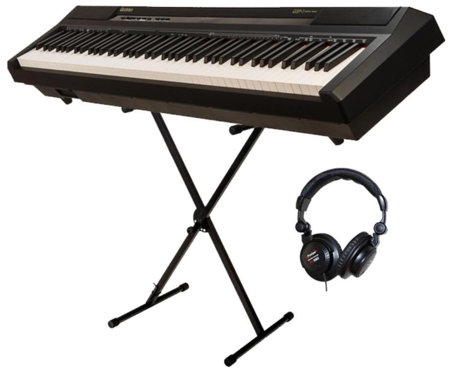 Pianos set Goldstein GSP-1 Noir + stand X + casque Pro 580