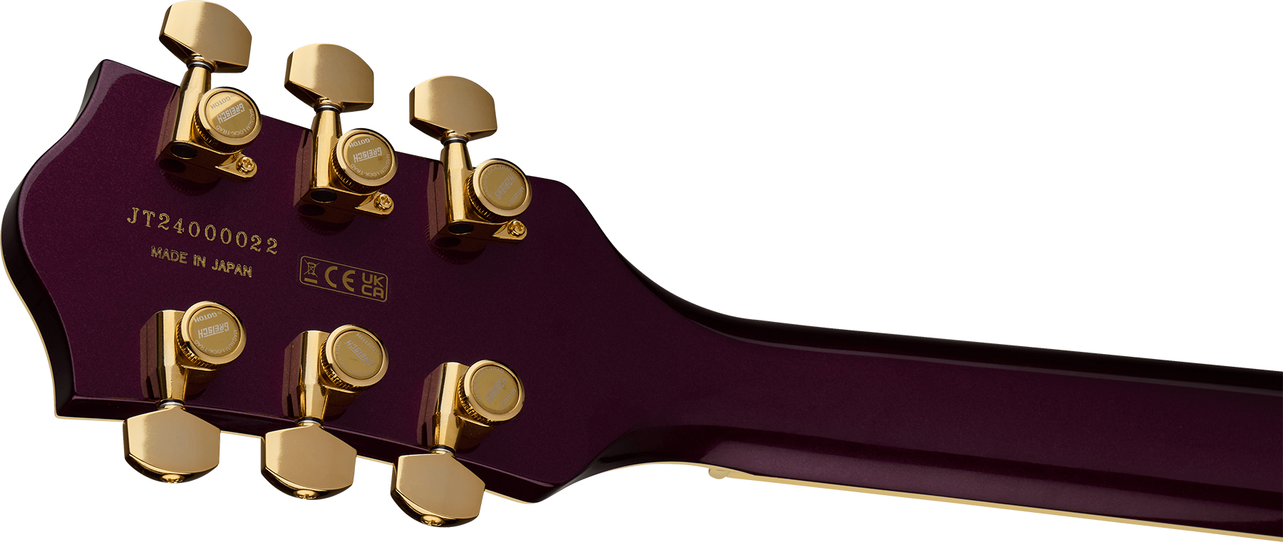Gretsch Broadkaster Jr Lx Center Block Dc Bigsby Pro. Jap 2h Trem Eb - Blackberry - Guitarra eléctrica semi caja - Variation 3