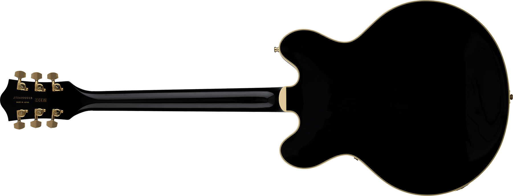 Gretsch Broadkaster Lx Center Block Dc Bigsby Gh Pro. Jap 2h Trem Eb - Black - Guitarra eléctrica semi caja - Variation 1