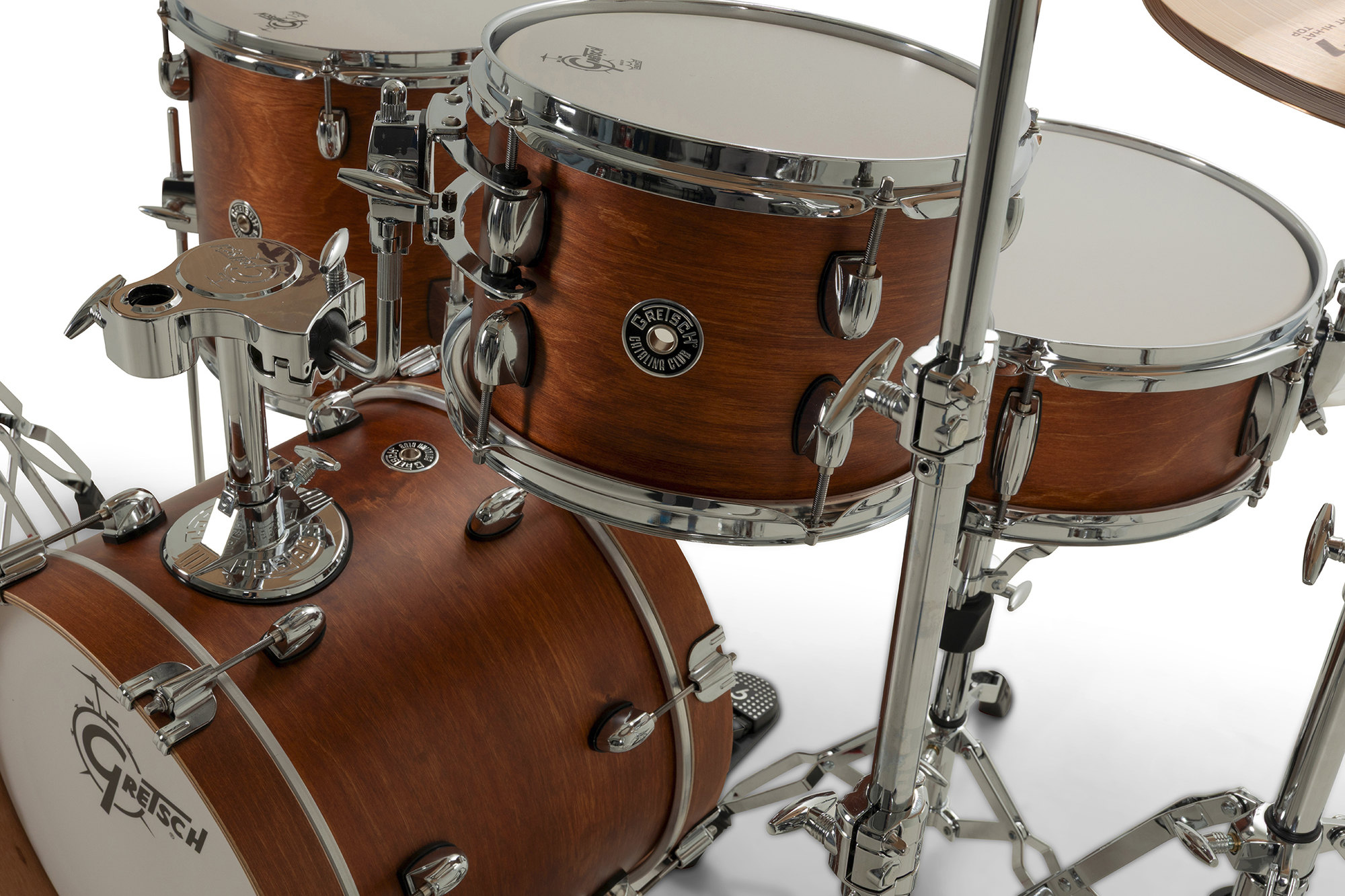 Gretsch Catalina Club - 4 FÛts - Satin Walnut Glaze - Batería acústica studio - Variation 5