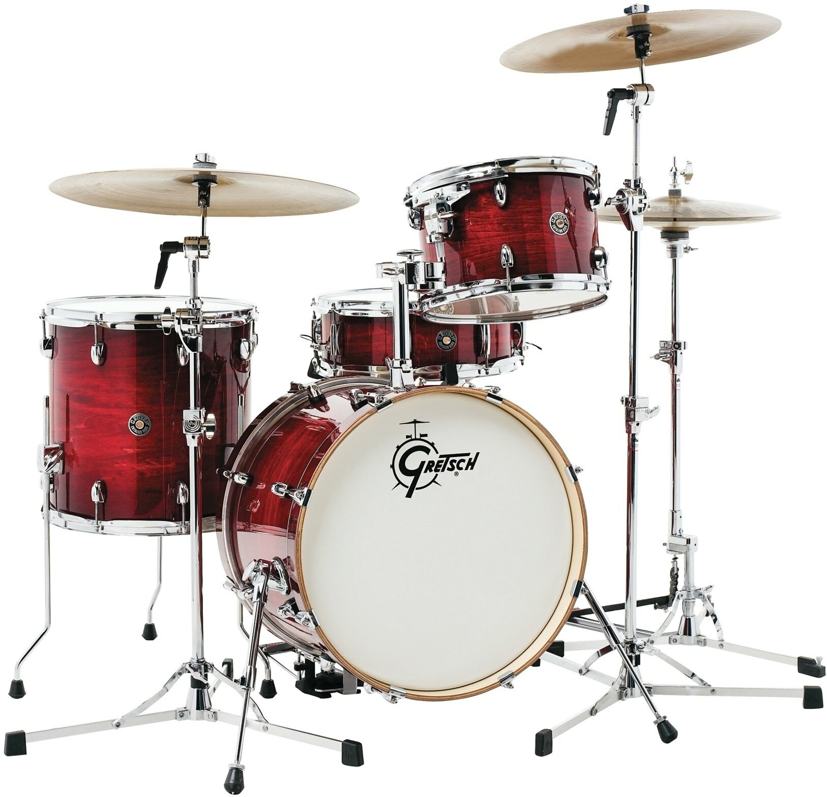 Gretsch Catalina Club 18 Acajou - 4 FÛts - Crimson Burst - Batería acústica estándar - Main picture
