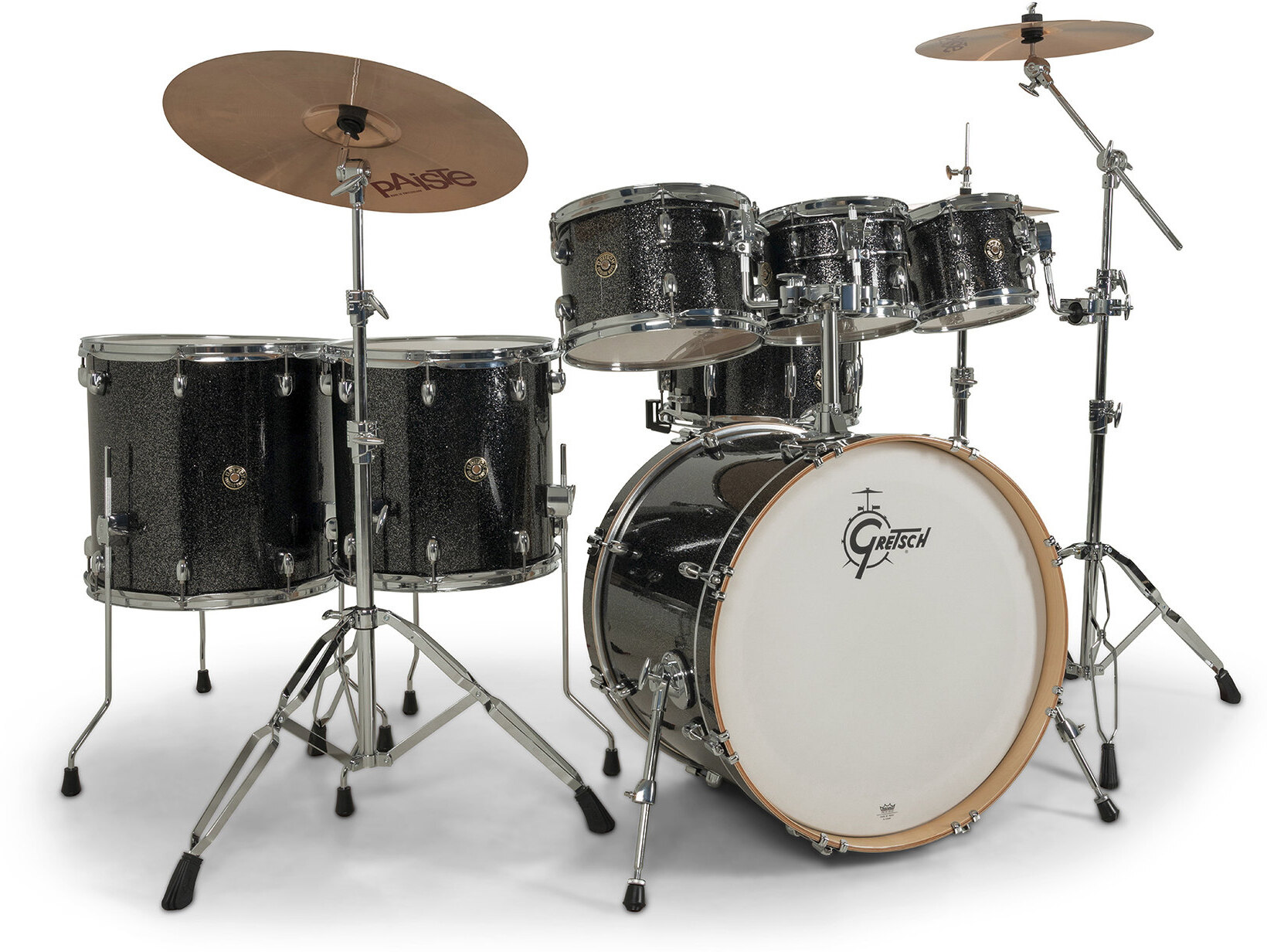 Gretsch Catalina Erable 7 Futs - 6 FÛts Et + - Black Stardust - Batería acústica estándar - Main picture