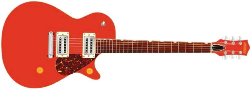 Gretsch G2217 Streamliner Junior Jet Club Ltd Hh Ht Lau - Fiesta Red - Guitarra eléctrica de corte único. - Main picture