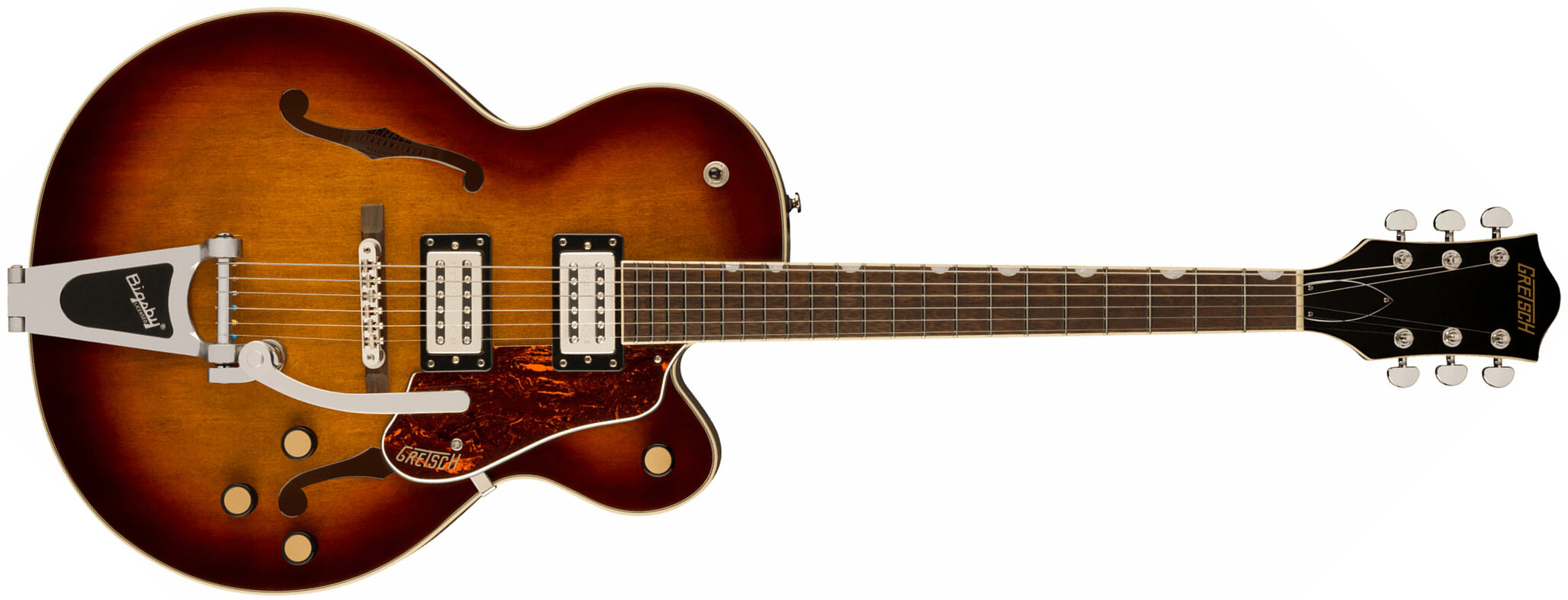 Gretsch G2420t Streamliner Hollow Body Bigsby 2h Trem Lau - Havana Burst - Guitarra elécrica Jazz cuerpo acústico - Main picture