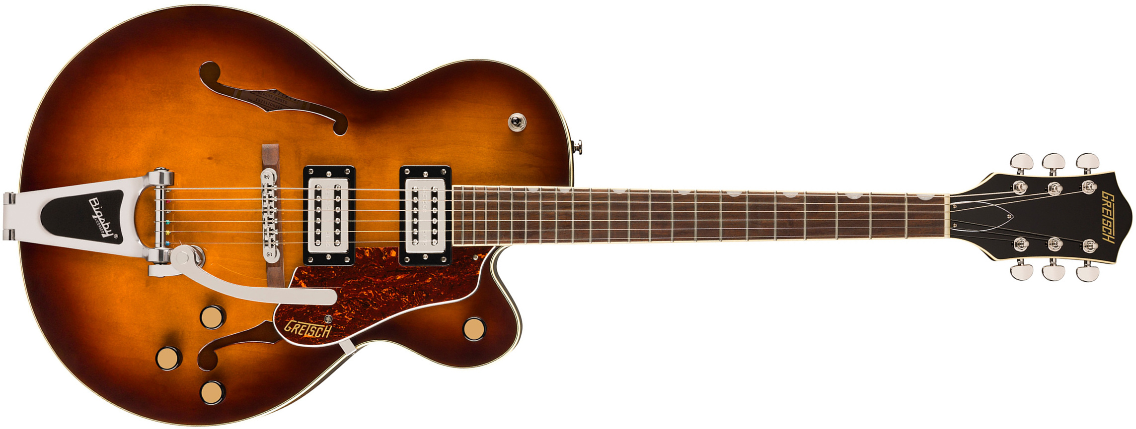 Gretsch G2420t Streamliner Hollow Body Bigsby 2h Trem Lau - Robusto Burst - Guitarra elécrica Jazz cuerpo acústico - Main picture