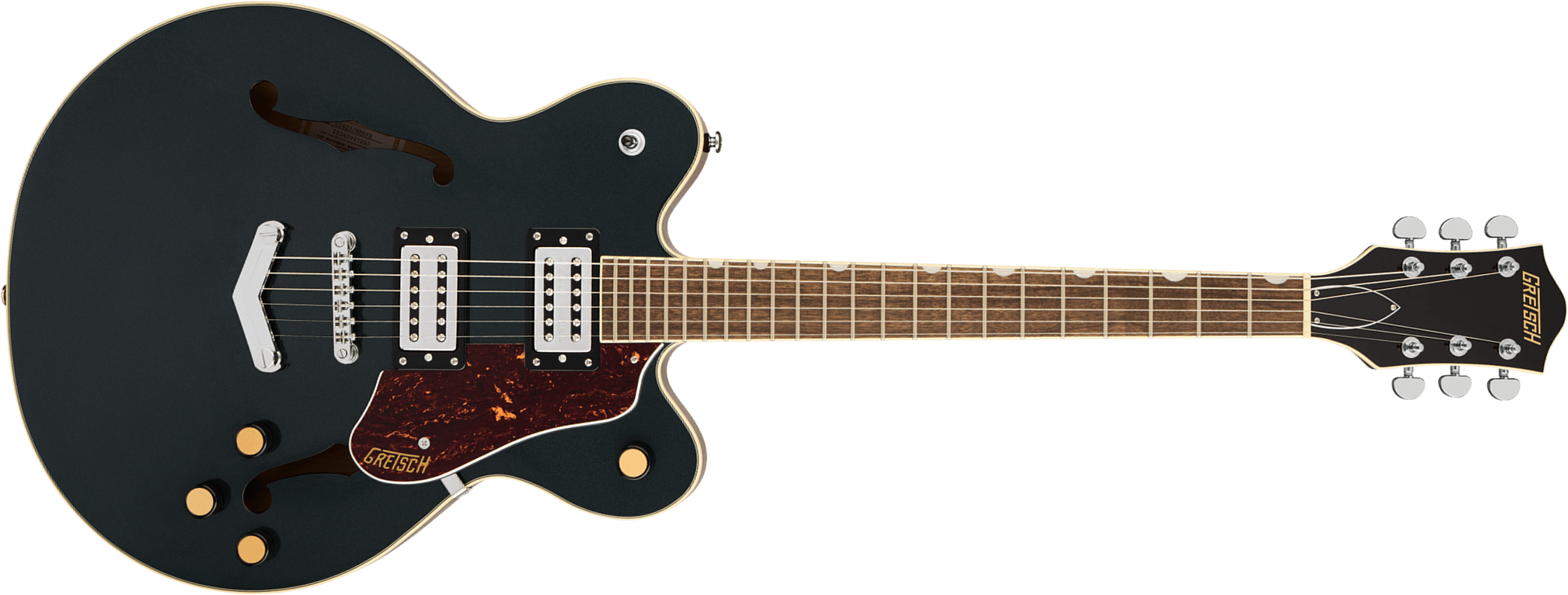 Gretsch G2622 V-stoptail Dc Streamliner Center Block 2h Ht Lau - Midnight Sapphire - Guitarra eléctrica semi caja - Main picture