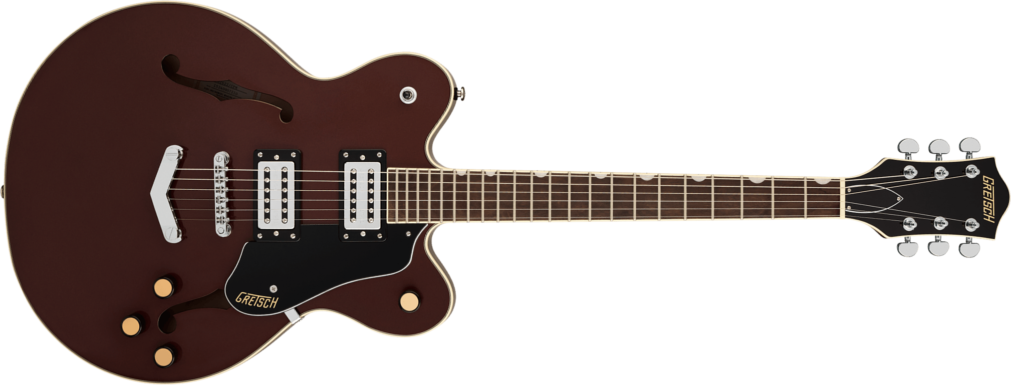 Gretsch G2622 V-stoptail Streamliner Center Block Dc 2h Ht Lau - Copper Metallic - Guitarra eléctrica semi caja - Main picture