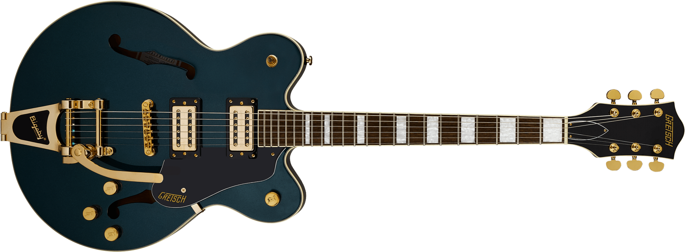 Gretsch G2622tg Bigsby Streamliner Center Block Dc Bigsby Ltd 2h Trem Lau - Midnight Sapphire - Guitarra eléctrica semi caja - Main picture