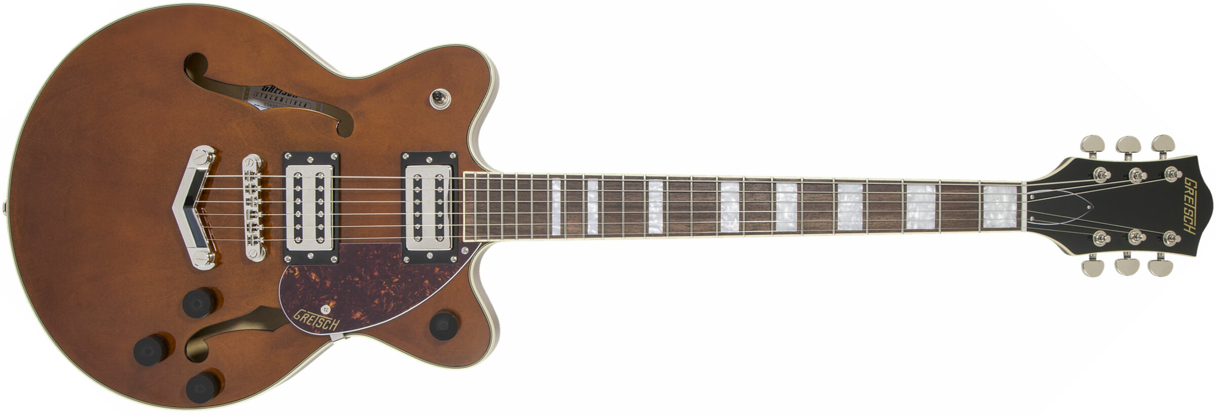 Gretsch G2655 Streamliner Center Block Jr Stoptail Hh Ht Lau - Single Barrel Stain - Guitarra eléctrica semi caja - Main picture