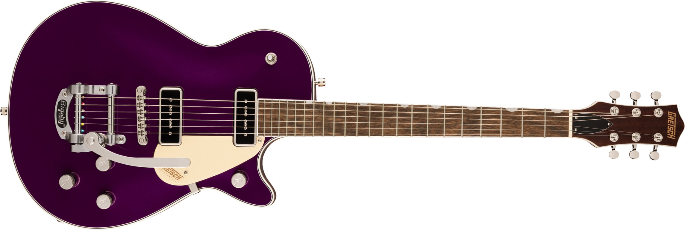 Gretsch G5210t-p90 Jet Two 90 Singlecut Bigsby Electromatic 2p90 Trem Lau - Amethyst - Guitarra eléctrica de corte único. - Main picture