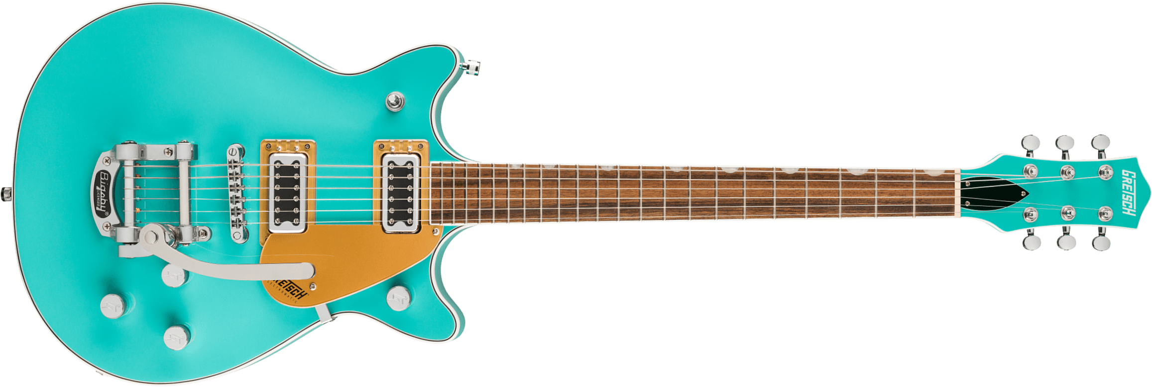 Gretsch G5232t Bigsby Electromatic Double Jet Ft 2h Trem Lau - Caicos Green - Guitarra eléctrica de doble corte - Main picture