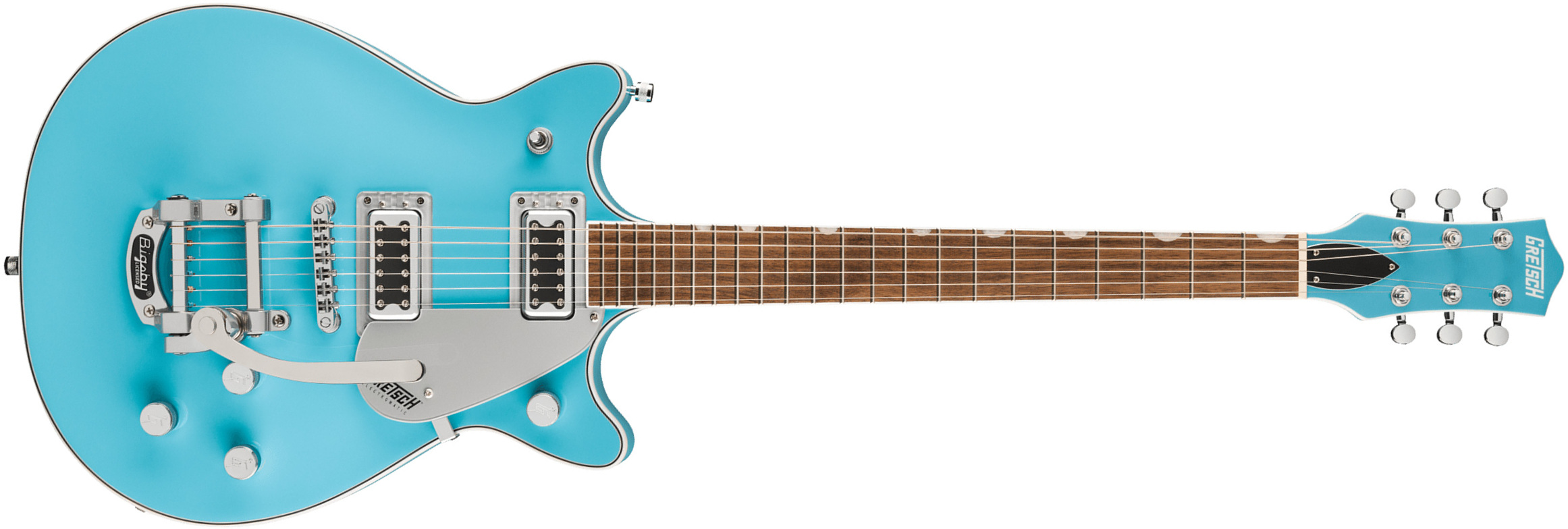 Gretsch G5232t Bigsby Electromatic Double Jet Ft 2h Trem Lau - Kailani Blue - Guitarra eléctrica de doble corte - Main picture