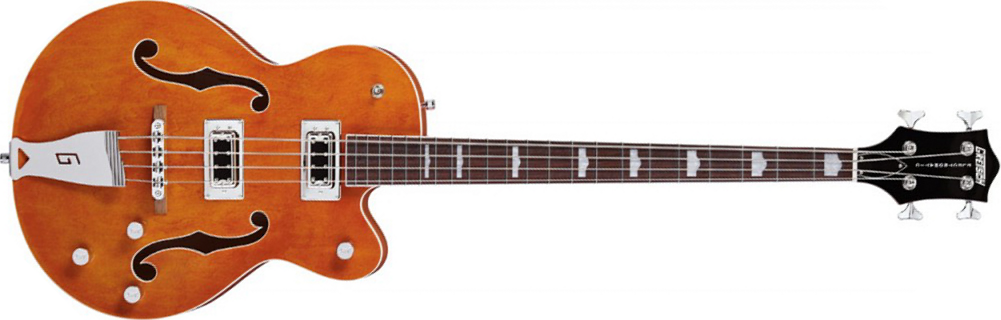 Gretsch G5440ls Long Scale Bass Electromatic Hollow Orange - Orange - Bajo eléctrico semi caja - Main picture