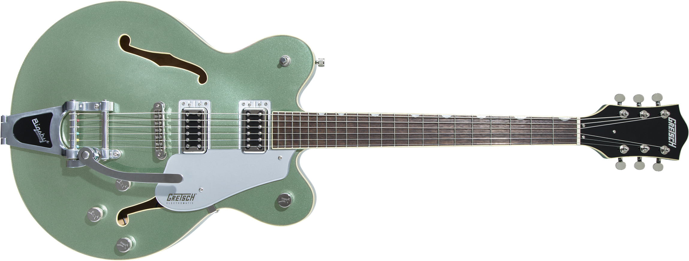 Gretsch G5622t Center Bloc Double Cut Bigsby Electromatic 2019 Hh Lau - Aspen Green - Guitarra eléctrica semi caja - Main picture