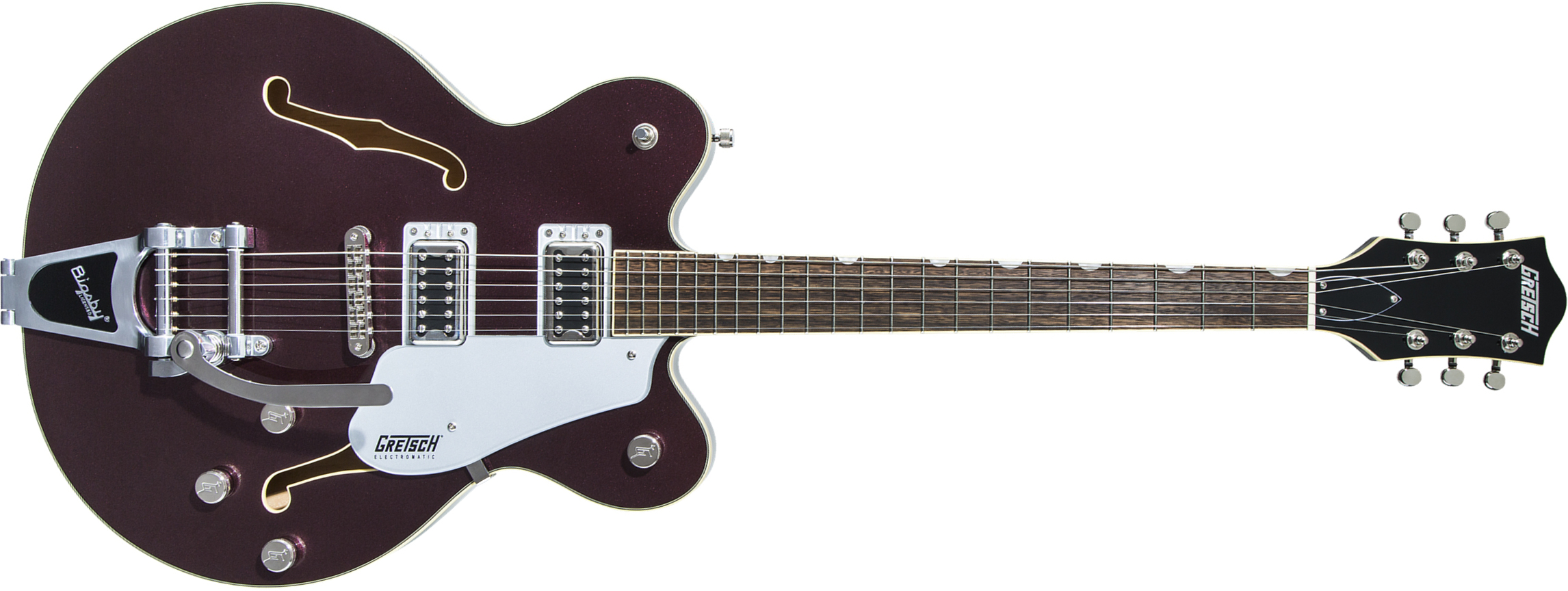 Gretsch G5622t Center Bloc Double Cut Bigsby Electromatic 2019 Hh Lau - Dark Cherry Metallic - Guitarra eléctrica semi caja - Main picture