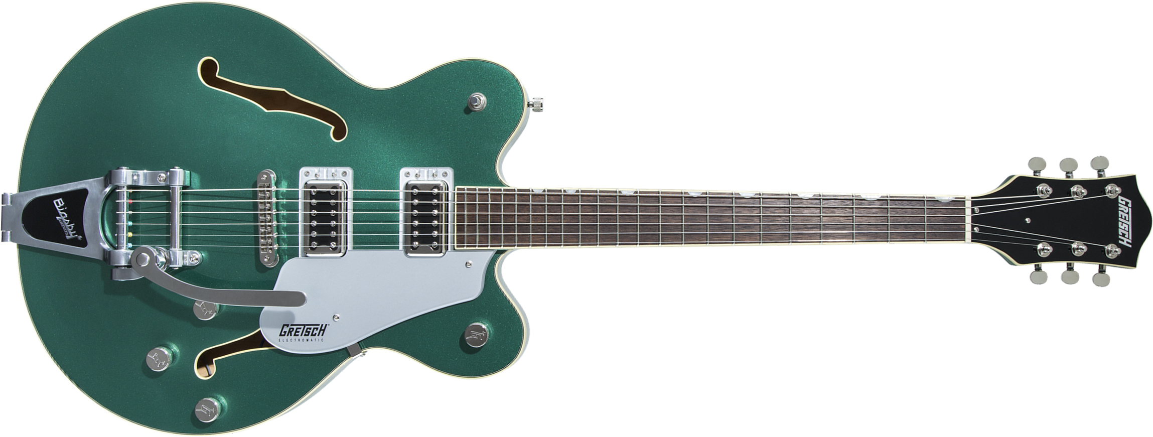 Gretsch G5622t Center Bloc Double Cut Bigsby Electromatic 2019 Hh Lau - Georgia Green - Guitarra eléctrica semi caja - Main picture