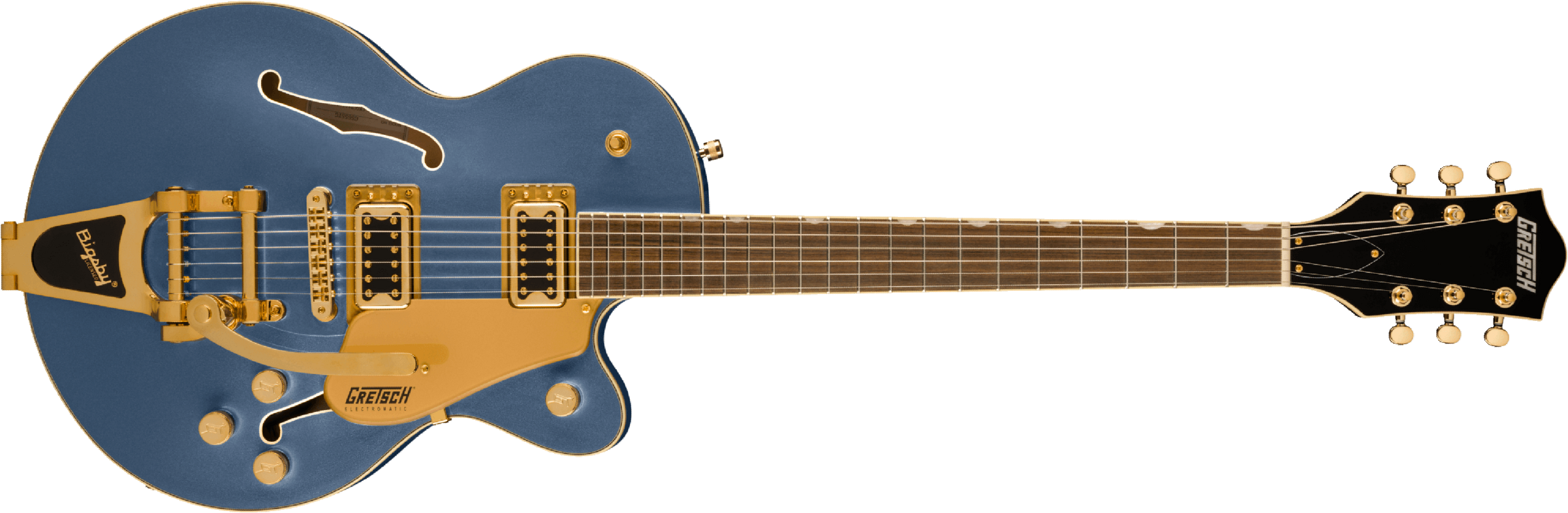 Gretsch G5655tg Electromatic Center Block Jr. Bigsby 2h Trem Lau - Cerulean Smoke - Guitarra eléctrica semi caja - Main picture