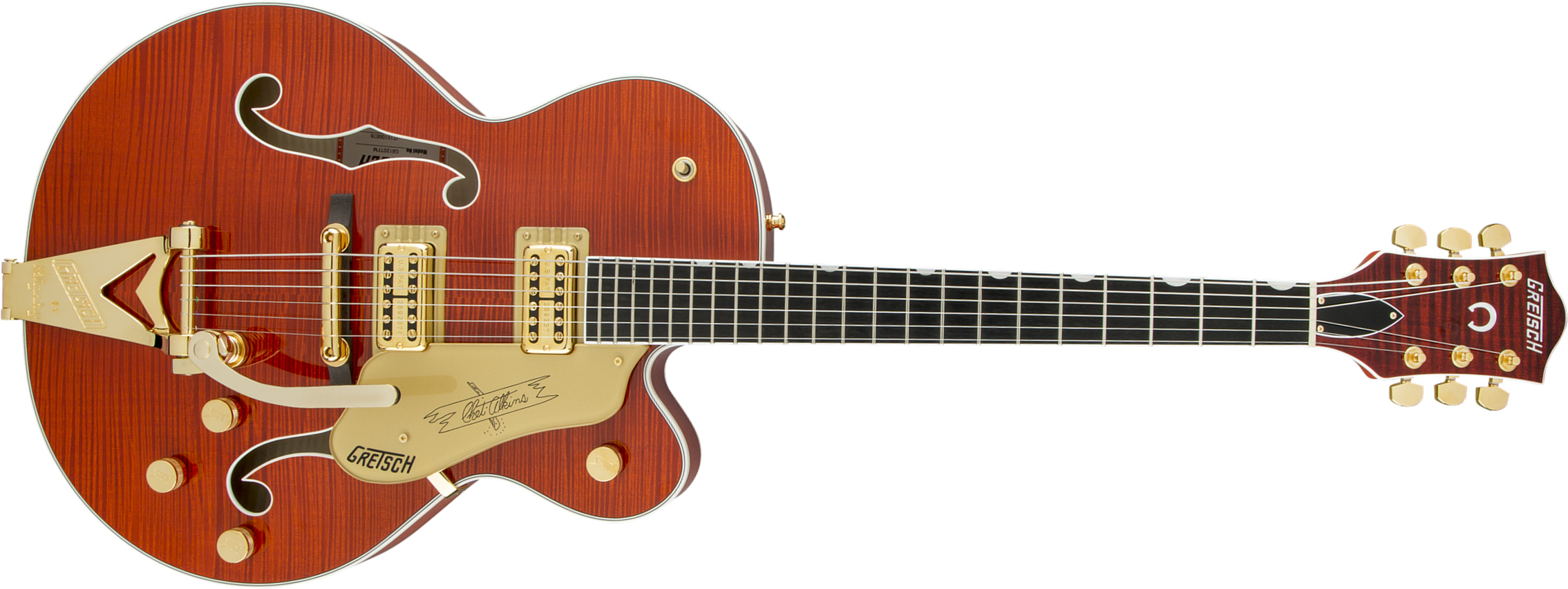 Gretsch G6120tfm Players Edition Nashville Pro Jap Bigsby Eb - Orange Stain - Guitarra eléctrica semi caja - Main picture