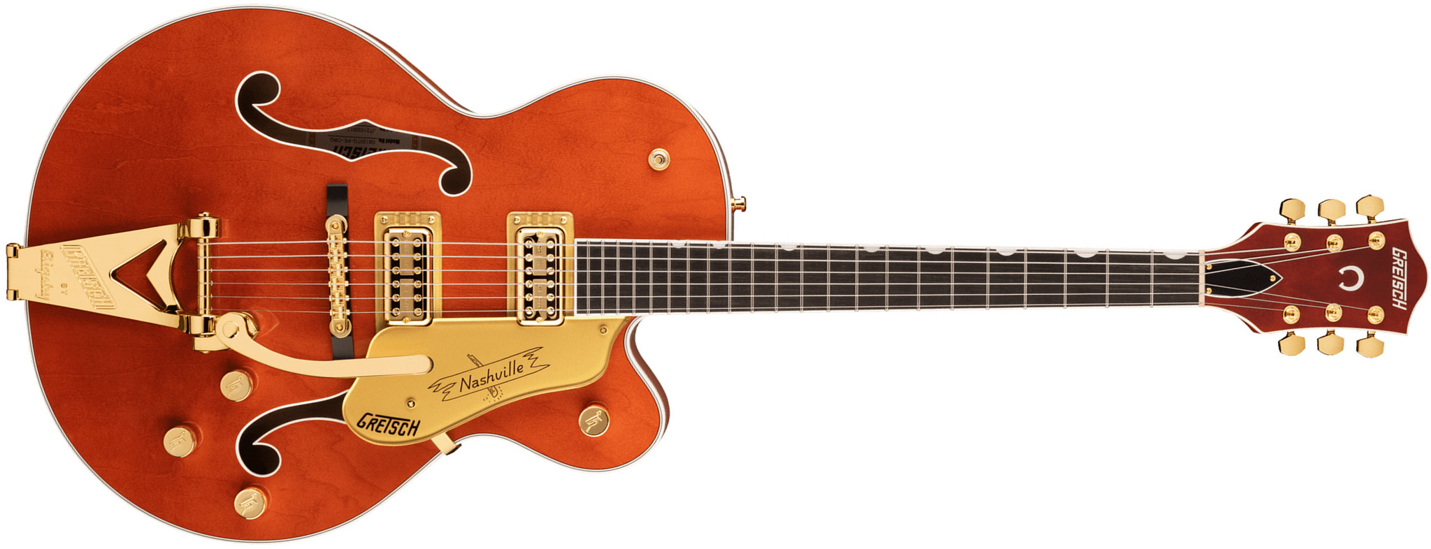Gretsch G6120tg Players Edition Nashville Pro Jap Bigsby Eb - Orange Stain - Guitarra elécrica Jazz cuerpo acústico - Main picture