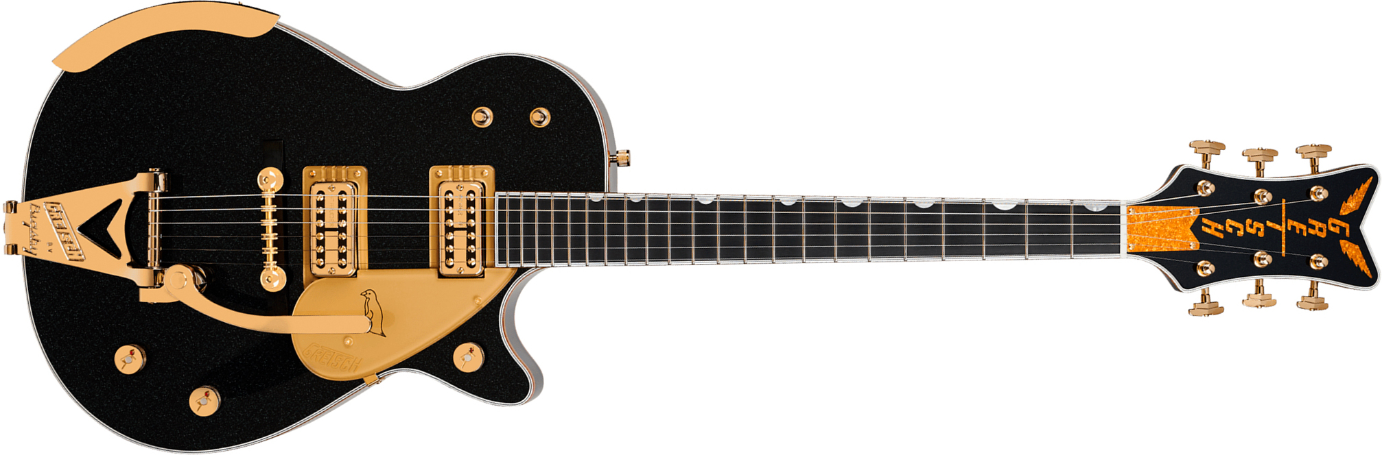 Gretsch G6134tg-58 Penguin Ltd Pro Jap 2h Trem Eb - Emerald Night - Guitarra eléctrica de corte único. - Main picture