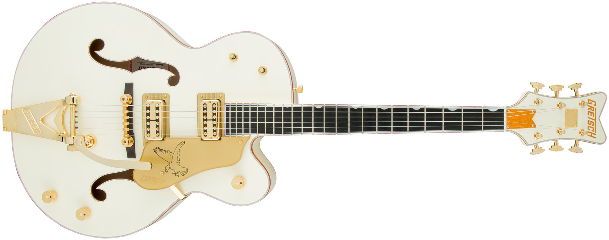 Gretsch G6136t-59 Falcon Vintage Select Edition Hollow Body Pro Jap  2h Tv Jones Trem Eb - Vintage White - Guitarra elécrica Jazz cuerpo acústico - Ma