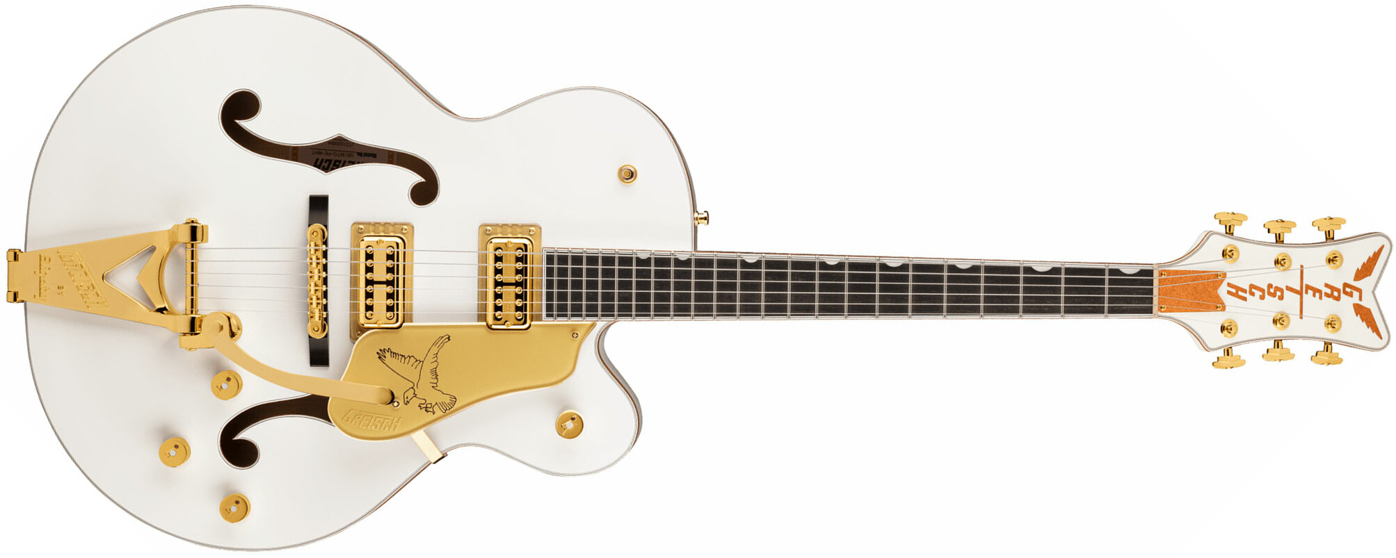 Gretsch G6136tg Players Edition Falcon Hollow Body Pro Jap Hh Trem Eb - White - Guitarra elécrica Jazz cuerpo acústico - Main picture