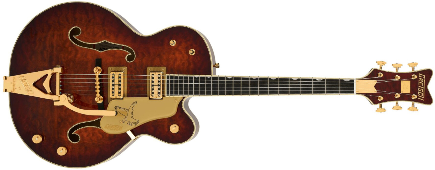 Gretsch G6136tgqm-59 Professional Ltd Edition Falcon Trem Hh Eb - Forge - Guitarra eléctrica semi caja - Main picture