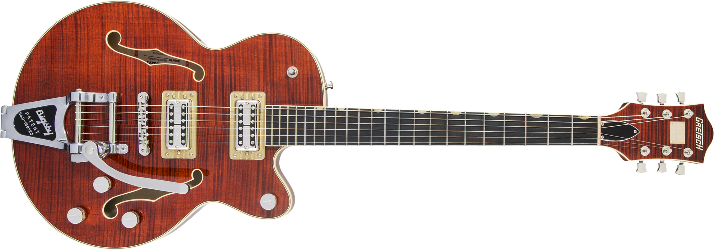 Gretsch G6659tfm Broadkaster Jr Center Bloc Players Edition Nashville Professional Japon Bigsby Eb - Bourbon Stain - Guitarra eléctrica semi caja - Ma