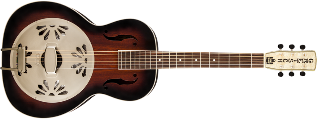 Gretsch G9240 Alligator Biscuit Round-neck Resonator Rw - 2-color Sunburst - Dobro resonador - Main picture