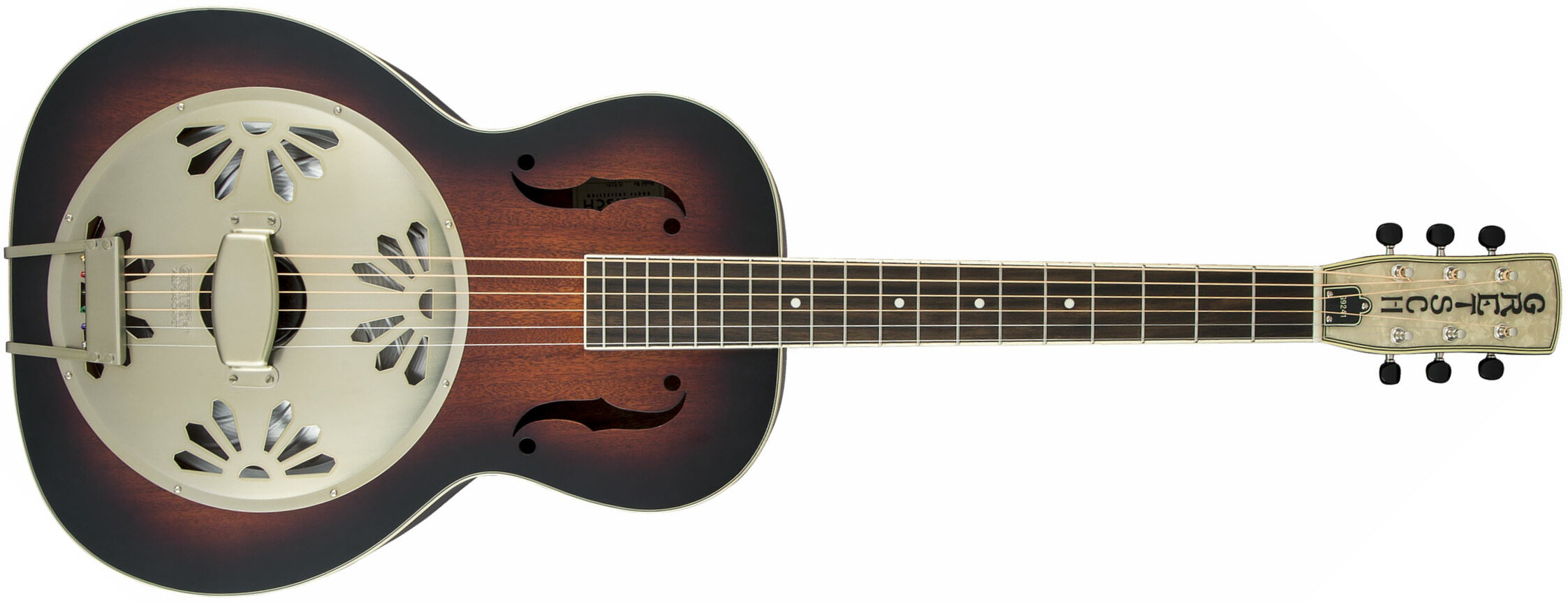 Gretsch G9241 Alligator Biscuit Round-neck Resonator Pad - 2-color Sunburst - Dobro resonador - Main picture