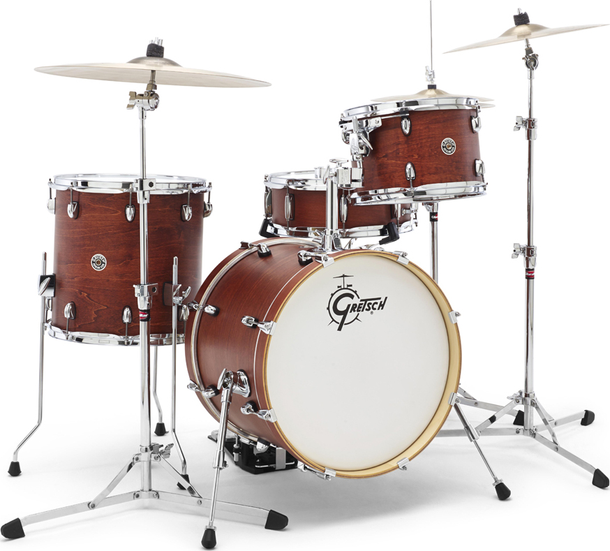 Gretsch J484swg  Catalina Club 3 Futs Jazz 18 - 4 FÛts - Satin Walnut - Batería acústica jazz - Main picture