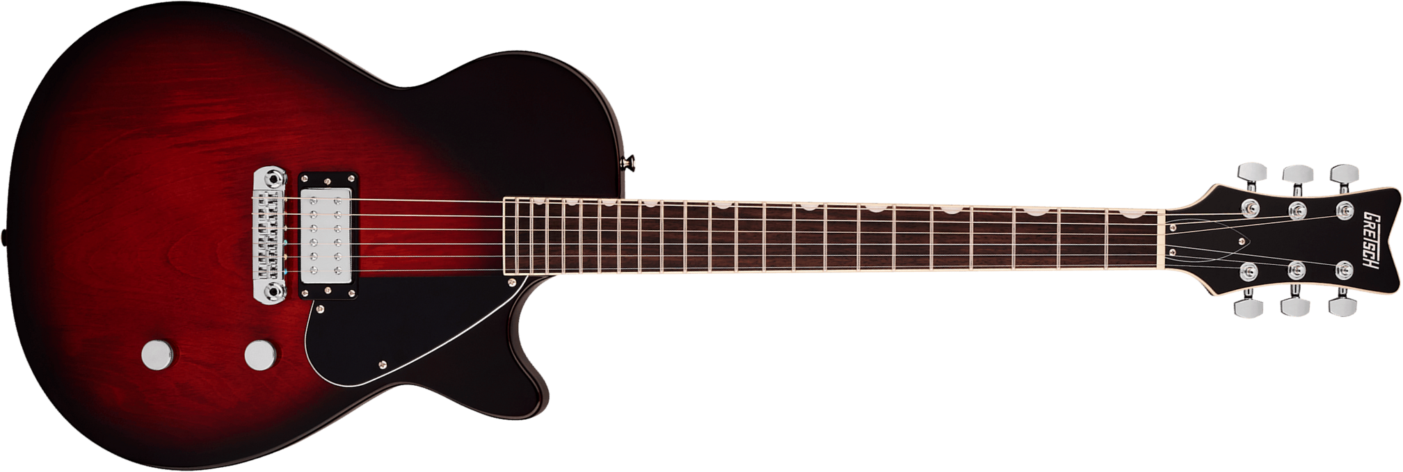 Gretsch Jet Club 1-pickup Electromatic 1h Ht Rw - Claret Burst - Guitarra eléctrica de corte único. - Main picture