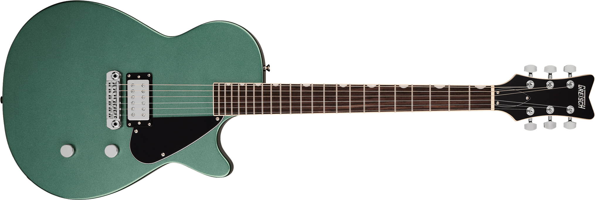 Gretsch Jet Club 1-pickup Electromatic 1h Ht Rw - Steel Olive - Guitarra eléctrica de corte único. - Main picture