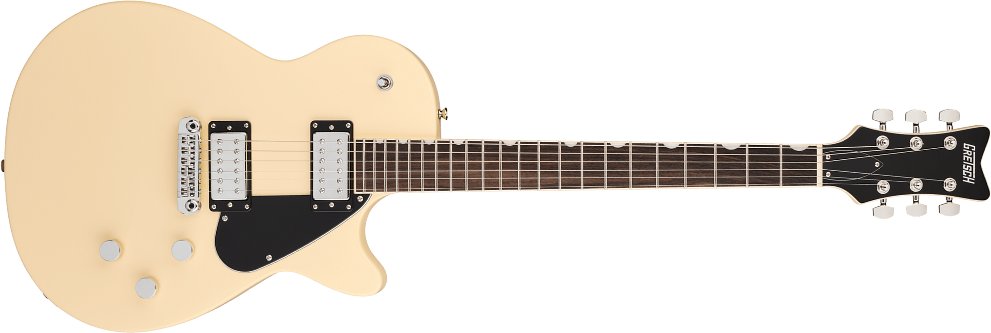 Gretsch Jet Club Electromatic 2h Ht Rw - Buttercream - Guitarra eléctrica de corte único. - Main picture