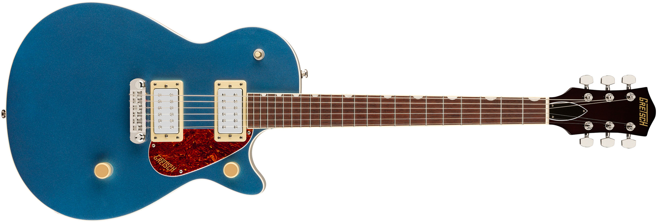 Gretsch Jet Club Sc Wraparound Streamliner 2h Ht Lau - Dark Denim - Guitarra eléctrica de corte único. - Main picture