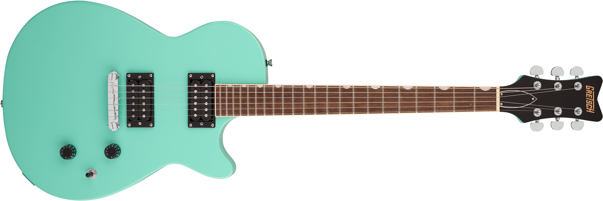 Gretsch Jet Club Streamliner 2h Ht Lau - Sea Foam Green - Guitarra eléctrica de corte único. - Main picture